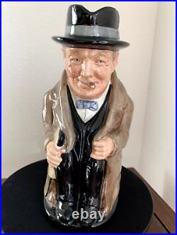 Vintage ROYAL DOULTON Winston Churchill Toby Jug Large