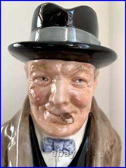 Vintage ROYAL DOULTON Winston Churchill Toby Jug Large