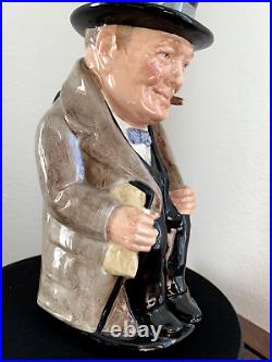 Vintage ROYAL DOULTON Winston Churchill Toby Jug Large