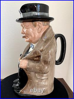 Vintage ROYAL DOULTON Winston Churchill Toby Jug Large