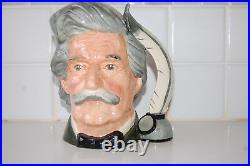 Vintage Royal Doulton 1979 Large Toby Jug Character Mark Twain D 6654