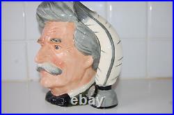 Vintage Royal Doulton 1979 Large Toby Jug Character Mark Twain D 6654