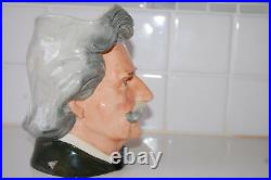 Vintage Royal Doulton 1979 Large Toby Jug Character Mark Twain D 6654