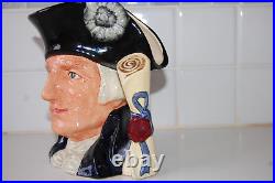 Vintage Royal Doulton 1982 Large Toby Jug Character George Washington D 6669