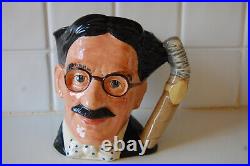 Vintage Royal Doulton 1983 Large Toby Jug Character Groucho Marx D 6710