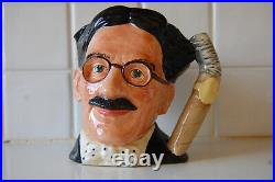 Vintage Royal Doulton 1983 Large Toby Jug Character Groucho Marx D 6710