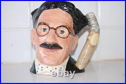 Vintage Royal Doulton 1983 Large Toby Jug Character Groucho Marx D 6710