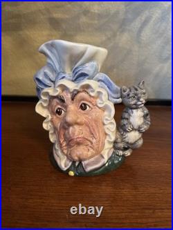 Vintage Royal Doulton 1989 The Cook And Cheshire Cat D 6842 Toby Mug 7.5 C01