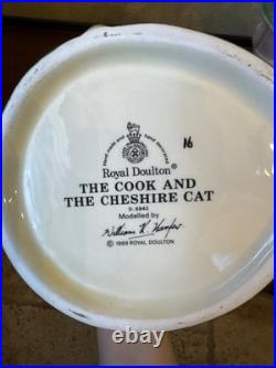 Vintage Royal Doulton 1989 The Cook And Cheshire Cat D 6842 Toby Mug 7.5 C01