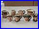 Vintage Royal Doulton 3 Toby Mug Pitchers Lot Of 8 All In Amazing Condition