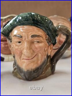 Vintage Royal Doulton 3 Toby Mug Pitchers Lot Of 8 All In Amazing Condition