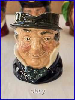 Vintage Royal Doulton 3 Toby Mugs Lot Of 6 With A Stamp