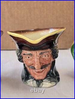 Vintage Royal Doulton 3 Toby Mugs Lot Of 6 With A Stamp