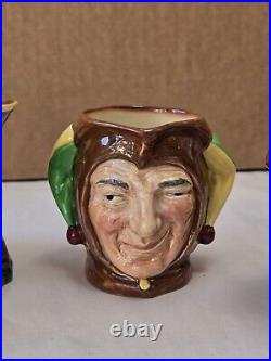 Vintage Royal Doulton 3 Toby Mugs Lot Of 6 With A Stamp