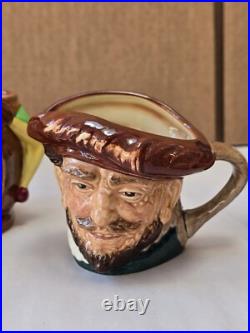 Vintage Royal Doulton 3 Toby Mugs Lot Of 6 With A Stamp