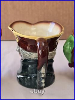 Vintage Royal Doulton 3 Toby Mugs Lot Of 6 With A Stamp