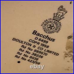 Vintage Royal Doulton Bacchus Large Character Toby Jug Mug 1958 Made In England