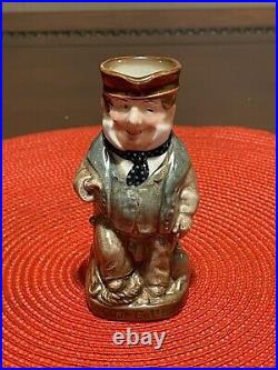 Vintage Royal Doulton Cap'n Cuttle Small Character Toby Jug D6266 HP England