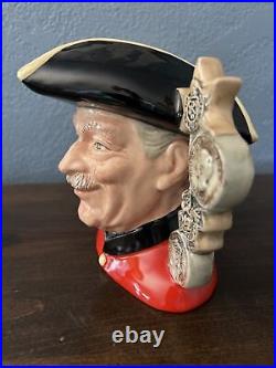Vintage Royal Doulton Character Jug CHELSEA PENSIONER D6832 WithCOA #97/250