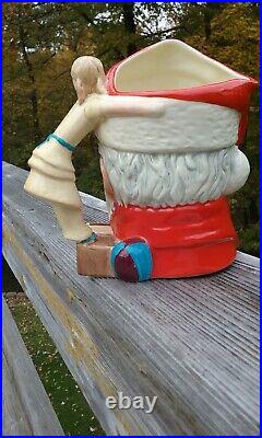 Vintage Royal Doulton Character Jug/mug Entitled Santa Claus, D6668, Large 1981