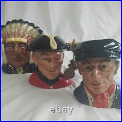Vintage Royal Doulton Character Jugs x 5, Collectible, Excellent Condition
