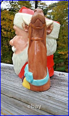 Vintage Royal Doulton D6675 Santa Claus Toby Mug/jug Reindeer Handle 1982