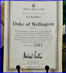 Vintage Royal Doulton'Duke Of Wellington' Large Character Jug With Certificate