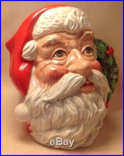 Vintage Royal Doulton Large SANTA CLAUS D6794 Wreath Handle Character Toby Jug