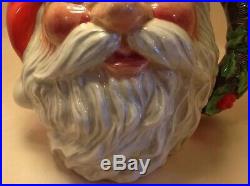 Vintage Royal Doulton Large SANTA CLAUS D6794 Wreath Handle Character Toby Jug