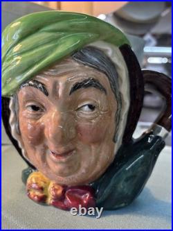 Vintage Royal Doulton Large Sairey Gamp Jug Charles Dickens Character