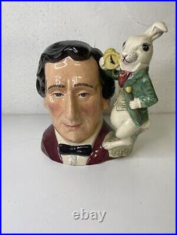 Vintage Royal Doulton'Lewis Carroll' Large Character Jug D7096 With Paperwork