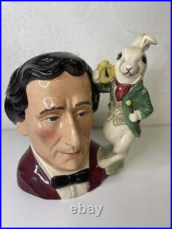 Vintage Royal Doulton'Lewis Carroll' Large Character Jug D7096 With Paperwork