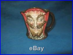 Vintage Royal Doulton Mephistophetes 2-Faces CHARACTER TOBY JUG with Verse. RARE