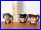Vintage Royal Doulton Miniature tiny character Toby jugs, Set of 3 Hand Painted