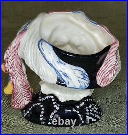 Vintage Royal Doulton Pearly King & Pearly Queen Highly Decorative Toby Jugs Set