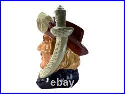 Vintage Royal Doulton Porthos Character Jug Large D6828, Limited 1988 Vintage Royal Doulton Porthos Character Jug Large D6828, Limited 1988