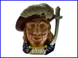 Vintage Royal Doulton Porthos Character Jug Large D6828, Limited 1988