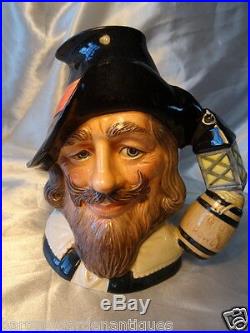 Vintage Royal Doulton Pottery Toby Guy Fawkes Character Jug