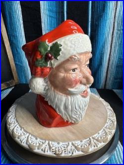Vintage Royal Doulton Santa Claus w Reindeer D6675 1982 Large 7 Tall
