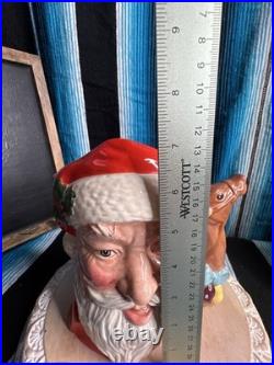 Vintage Royal Doulton Santa Claus w Reindeer D6675 1982 Large 7 Tall