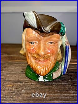 Vintage Royal Doulton Small Character Toby Jugs Set of 6 Hard To Find