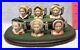 Vintage Royal Doulton TINIES Set w Orig DISPLAY Henry VIII & Wives # 193