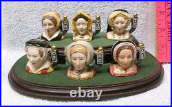 Vintage Royal Doulton TINIES Set w Orig DISPLAY Henry VIII & Wives # 193