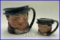 Vintage Royal Doulton Toby Mug Character Jug TONY WELLER Lot Large & Small