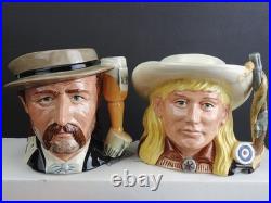 Vintage Royal Doulton Wild West Hickock Buffalo Bill Earp Oakley Character Jugs Vintage Royal Doulton Wild West Hickock Buffalo Bill Earp Oakley Character Jugs