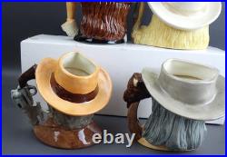 Vintage Royal Doulton Wild West Hickock Buffalo Bill Earp Oakley Character Jugs