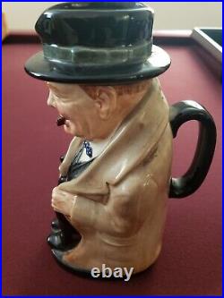 Vintage Royal Doulton Winston Churchill Large 9 Toby Mug Jug Limited #8360-3