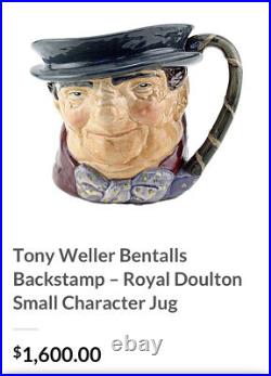 Vintage Royal Tony Doulton Character Jugs (Large And Small)