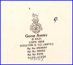 Vintage Toby Mug Large Gone Away Ceramic Royal Doulton D6531- 1959