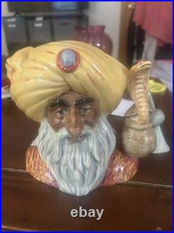 Vntg 1991 Royal Doulton Snake Charmer Jug D6912 1004/2500 Mint Condition W Cert